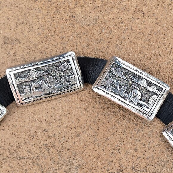 Tommy Jackson Pictorial Concho Belt - Picture 11 of 11